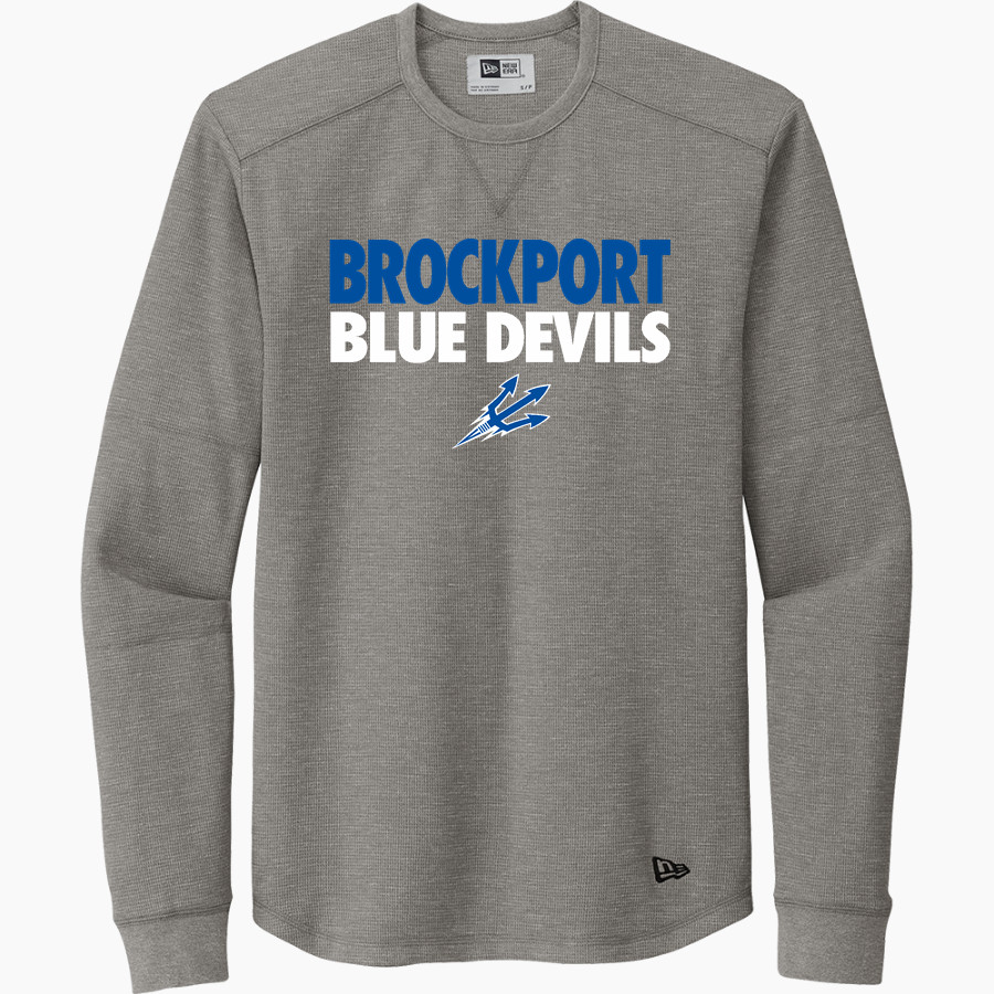 BROCKPORT BLUE DEVILS The Official Online Store <span class="pdp-name-mascot">BROCKPORT BLUE DEVILS</span> New Era Thermal Long Sleeve Tee