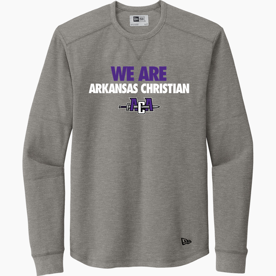 Arkansas Christian Knights New Era Thermal Long Sleeve Tee