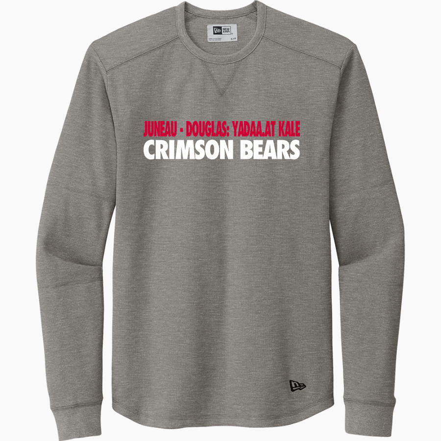JUNEAU-DOUGLAS HIGH SCHOOL CRIMSON BEARS <span class="pdp-name-mascot">JUNEAU - DOUGLAS CRIMSON BEARS</span> New Era Thermal Long Sleeve Tee