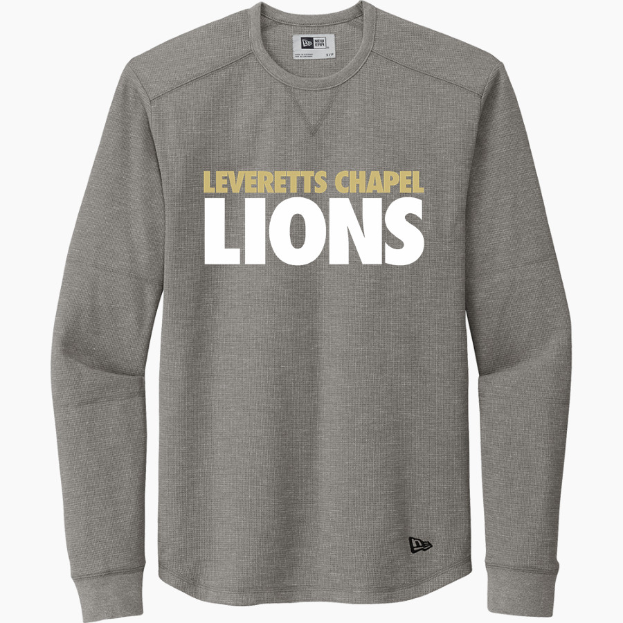 LEVERETTS CHAPEL HIGH SCHOOL LIONS <span class="pdp-name-mascot">LEVERETTS CHAPEL LIONS</span> New Era Thermal Long Sleeve Tee