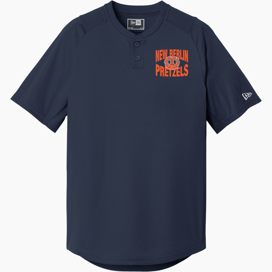 NEW BERLIN HIGH SCHOOL PRETZELS <span class="pdp-name-mascot">NEW BERLIN PRETZELS</span> New Era Men's Diamond Era 2-Button Jersey
