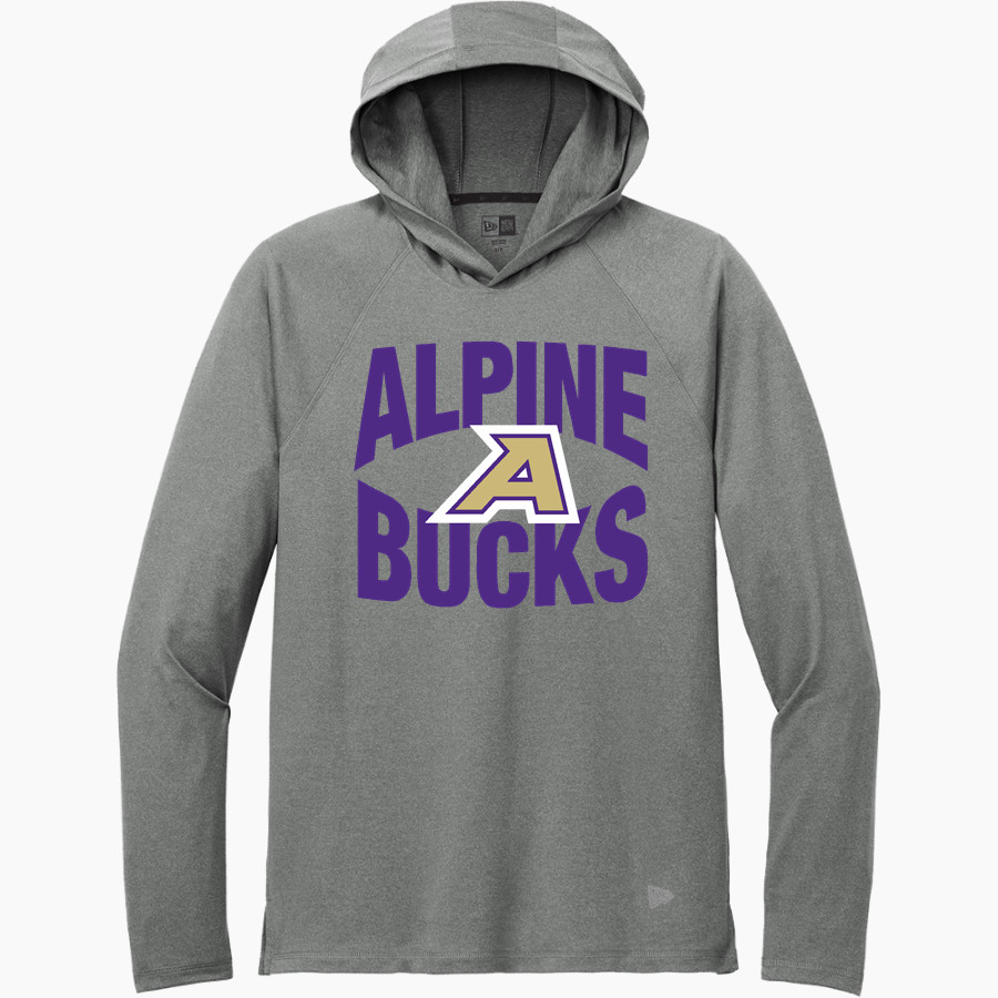 ALPINE HIGH SCHOOL BUCKS <span class="pdp-name-mascot">ALPINE BUCKS</span> New Era Men's Long Sleeve Power Hoodie