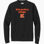 KINGSLEY HIGH SCHOOL STAGS <span class="pdp-name-mascot">KINGSLEY AREA STAGS</span> New Era Men's Heritage Fleece Pocket Crew Front Thumbnail