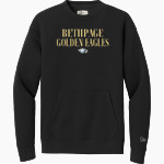 BETHPAGE HIGH SCHOOL GOLDEN EAGLES <span class="pdp-name-mascot">BETHPAGE GOLDEN EAGLES</span> New Era Men's Heritage Fleece Pocket Crew Front Thumbnail