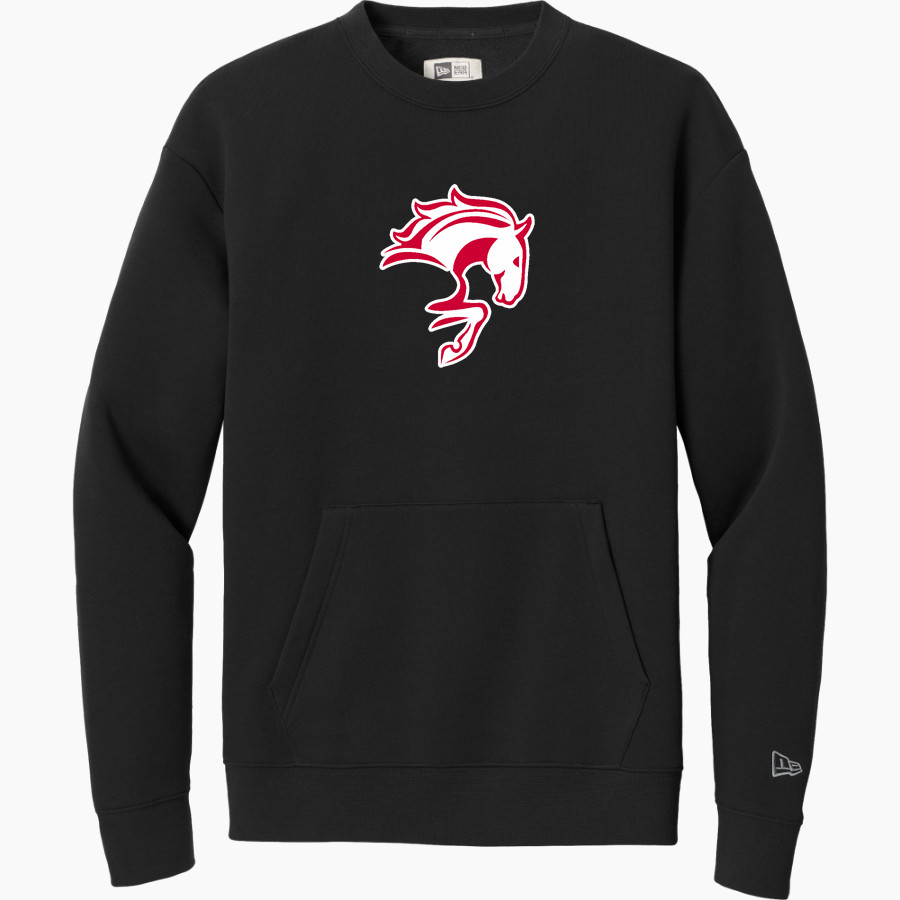 MOT Charter Mustangs New Era Men's Heritage Fleece Pocket Crew