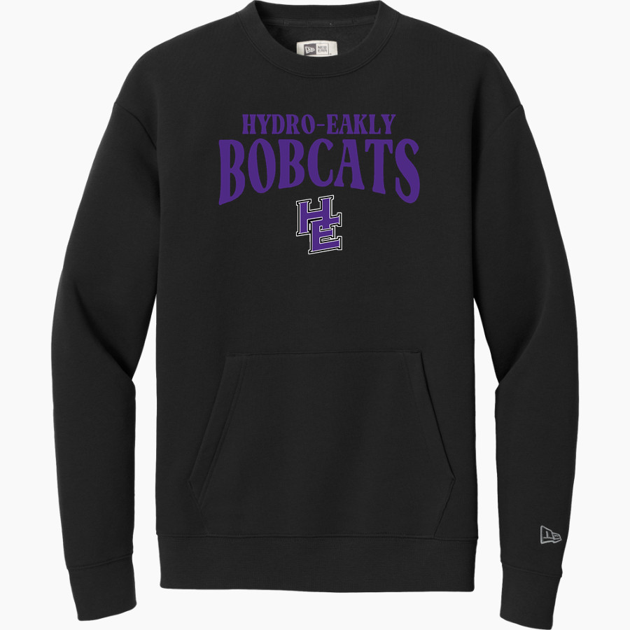HYDRO-EAKLY HIGH SCHOOL BOBCATS New Era Men's Heritage Fleece Pocket Crew
