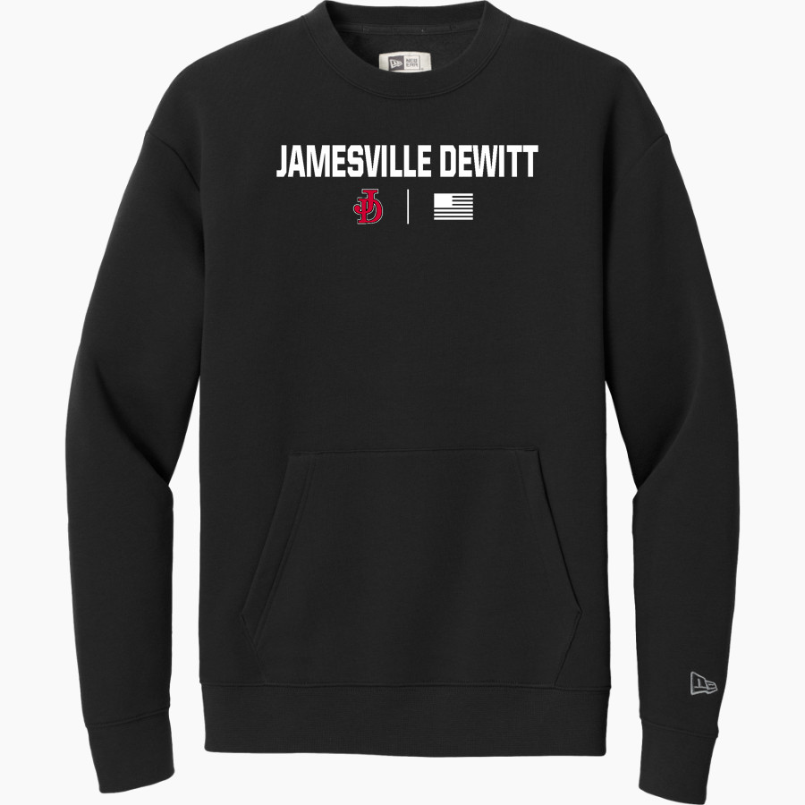 Jamesville DeWitt Red Rams New Era Men's Heritage Fleece Pocket Crew