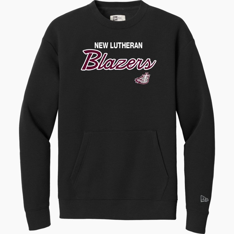 NEW Lutheran BLAZERS <span class="pdp-name-mascot">NORTHEASTERN WI LUTHERAN BLAZERS</span> New Era Men's Heritage Fleece Pocket Crew