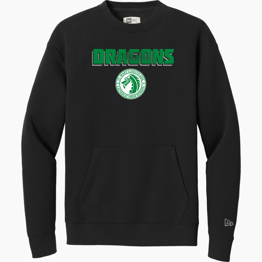 St. Mary's Dragons <span class="pdp-name-mascot">St. Mary's Dragons</span> New Era Men's Heritage Fleece Pocket Crew