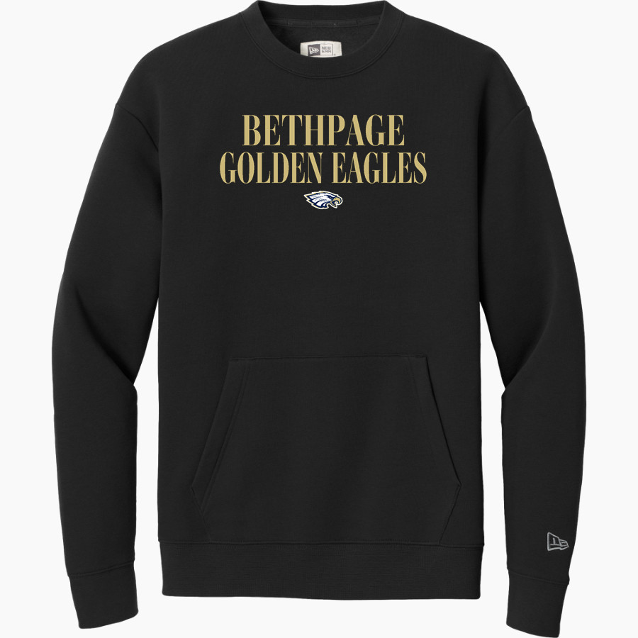 BETHPAGE HIGH SCHOOL GOLDEN EAGLES <span class="pdp-name-mascot">BETHPAGE GOLDEN EAGLES</span> New Era Men's Heritage Fleece Pocket Crew