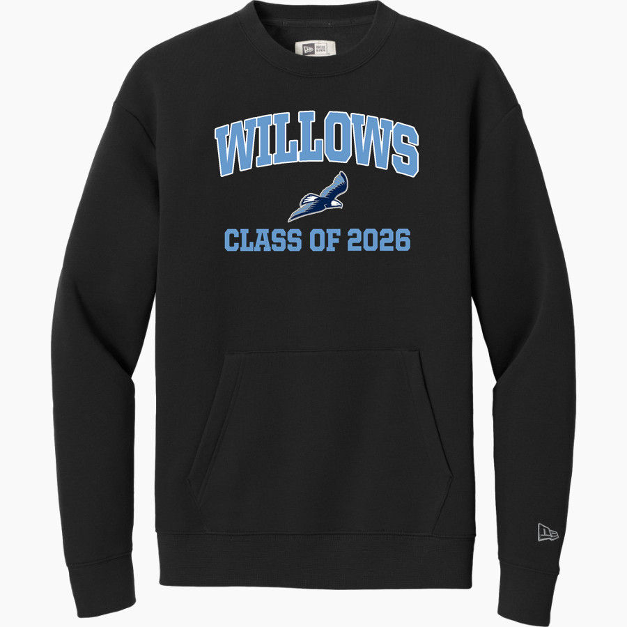 WILLOWS ACADEMY Eagles <span class="pdp-name-mascot">Willows Eagles</span> New Era Men's Heritage Fleece Pocket Crew