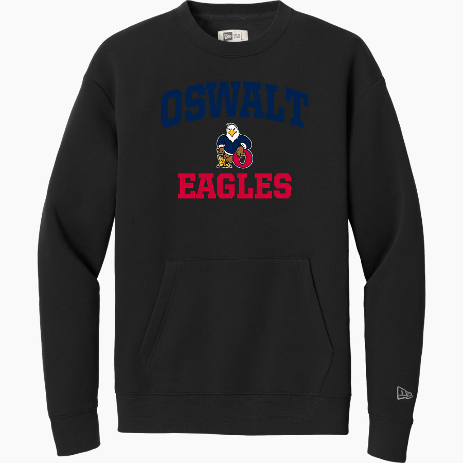 Oswalt Eagles <span class="pdp-name-mascot">Oswalt Academy Eagles</span> New Era Men's Heritage Fleece Pocket Crew
