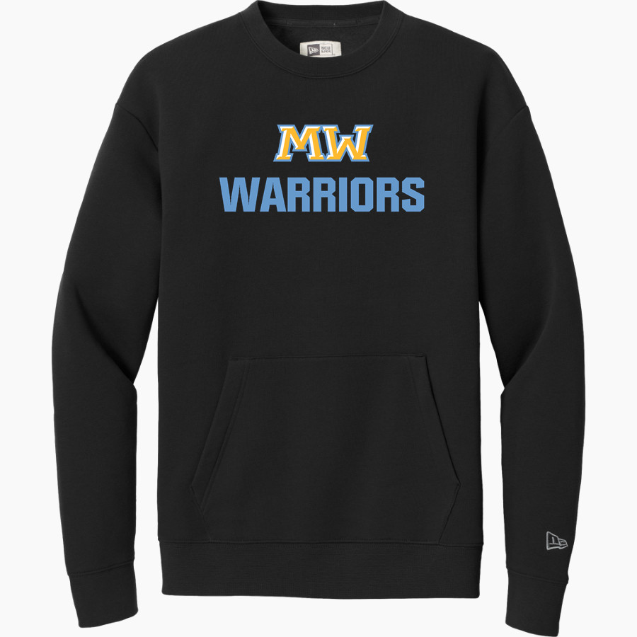 Maine West Warriors <span class="pdp-name-mascot">Maine West High School Warriors</span> New Era Men's Heritage Fleece Pocket Crew