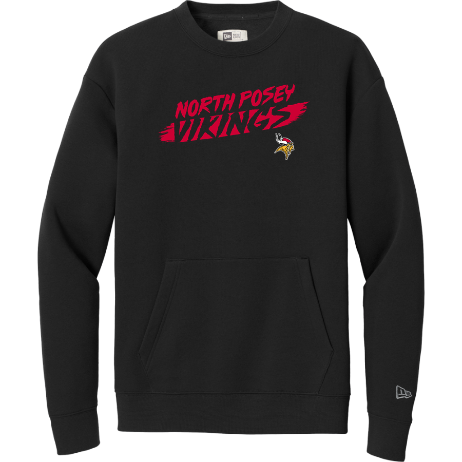 NORTH POSEY HIGH SCHOOL VIKINGS <span class="pdp-name-mascot">NORTH POSEY VIKINGS</span> New Era Men's Heritage Fleece Pocket Crew