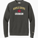 Maple Grove Crimson <span class="pdp-name-mascot">Maple Grove Crimson</span> New Era Men's Heritage Fleece Pocket Crew Front Thumbnail