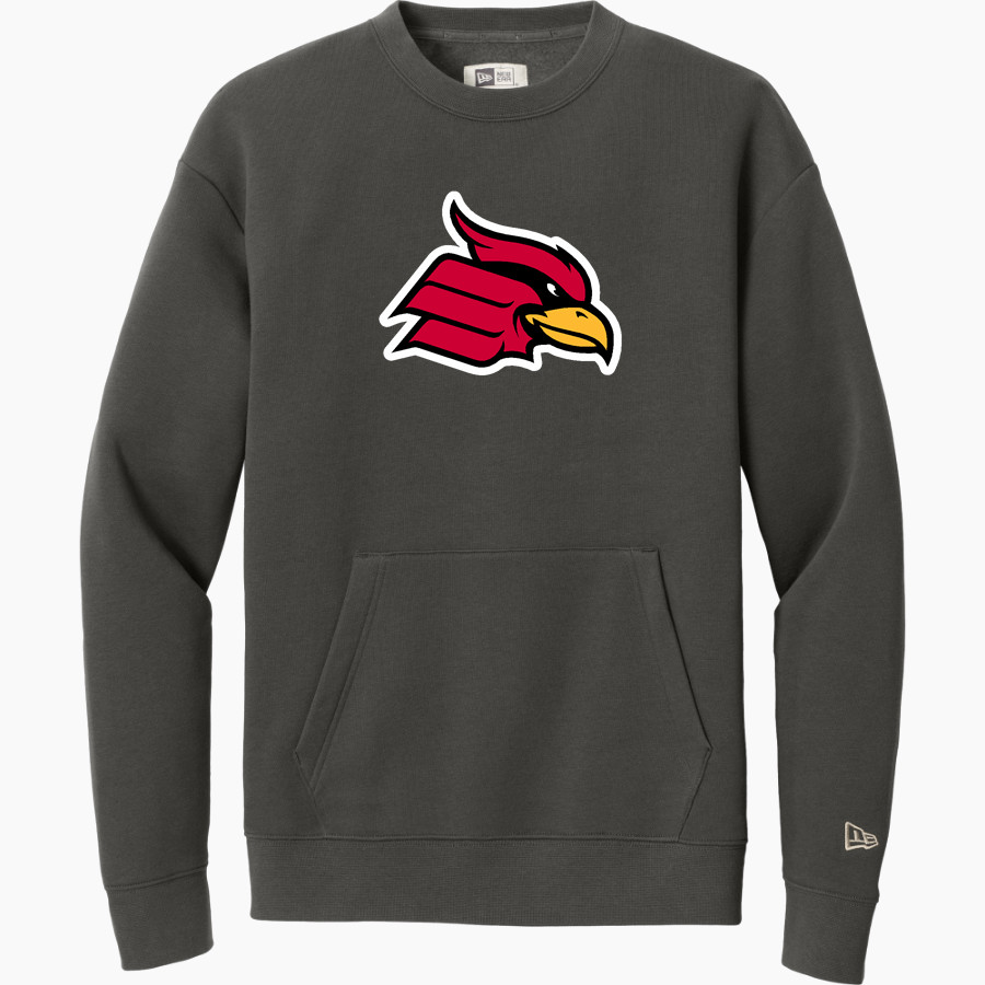 Wheeling University Cardinals Online Store New Era Men's Heritage Fleece Pocket Crew