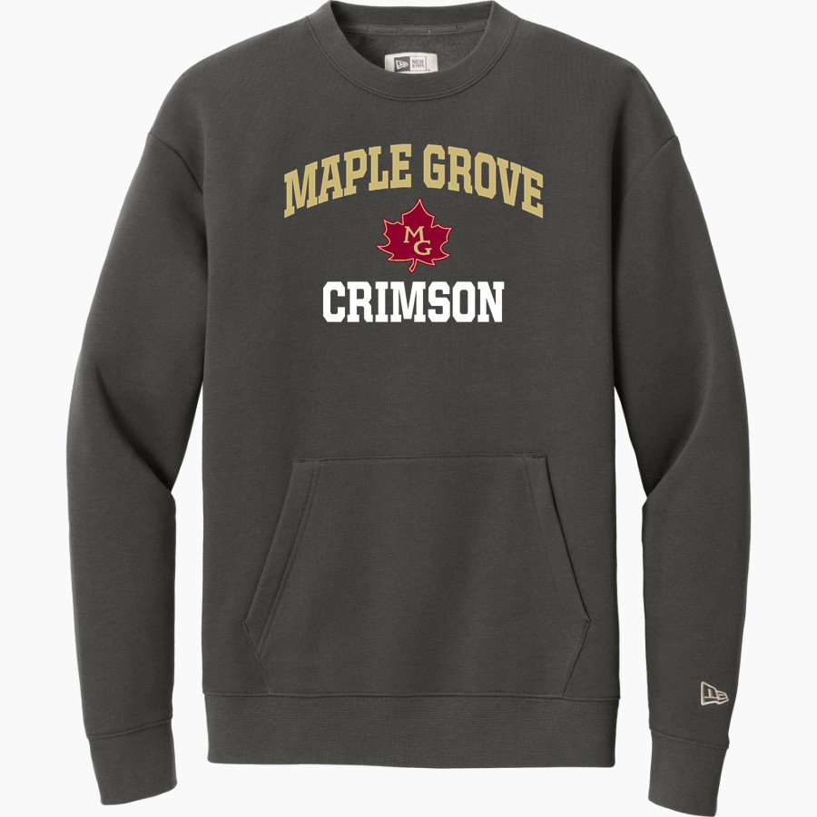 Maple Grove Crimson <span class="pdp-name-mascot">Maple Grove Crimson</span> New Era Men's Heritage Fleece Pocket Crew