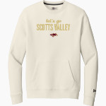 Scotts Valley Falcons New Era Men's Heritage Fleece Pocket Crew Front Thumbnail