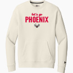 PHOENIX MILITARY ACADEMY FIREBIRDS <span class="pdp-name-mascot">PHOENIX FIREBIRDS</span> New Era Men's Heritage Fleece Pocket Crew Front Thumbnail