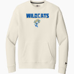 WATERFORD HIGH SCHOOL WILDCATS <span class="pdp-name-mascot">WATERFORD WILDCATS</span> New Era Men's Heritage Fleece Pocket Crew Front Thumbnail