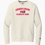 Washington & Jefferson Presidents New Era Men's Heritage Fleece Pocket Crew Front Thumbnail