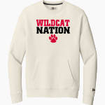 BRUNSWICK R-2 HIGH SCHOOL WILDCATS New Era Men's Heritage Fleece Pocket Crew Front Thumbnail