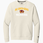 Au Gres-Sims HIGH SCHOOL WOLVERINES <span class="pdp-name-mascot">AU GRES - SIMS WOLVERINES</span> New Era Men's Heritage Fleece Pocket Crew Front Thumbnail