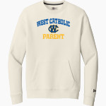 WEST PHILADELPHIA CATHOLIC HIGH SCHOOL BURRS New Era Men's Heritage Fleece Pocket Crew Front Thumbnail