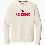 Browns River Falcons New Era Men's Heritage Fleece Pocket Crew Front Thumbnail