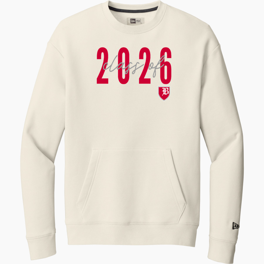 Baylor School Red Raiders New Era Men's Heritage Fleece Pocket Crew