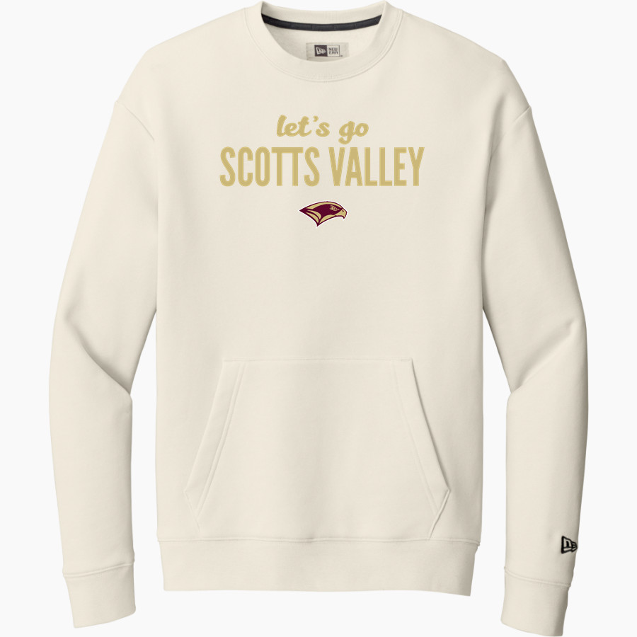 Scotts Valley Falcons New Era Men's Heritage Fleece Pocket Crew