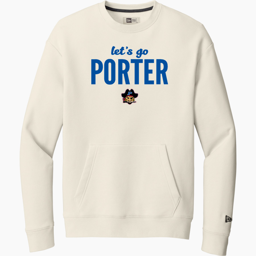 PORTER HIGH SCHOOL PIRATES <span class="pdp-name-mascot">PORTER PIRATES</span> New Era Men's Heritage Fleece Pocket Crew