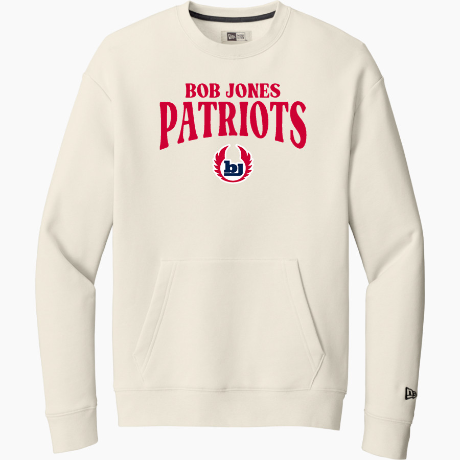 Bob Jones Patriots New Era Men's Heritage Fleece Pocket Crew