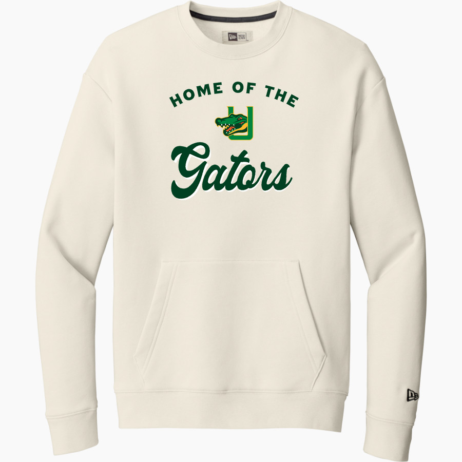 Unquowa Gators New Era Men's Heritage Fleece Pocket Crew