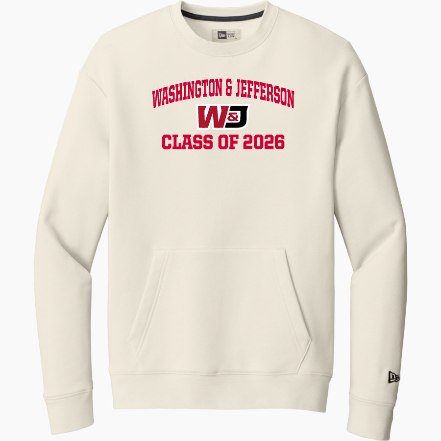 Washington & Jefferson Presidents New Era Men's Heritage Fleece Pocket Crew