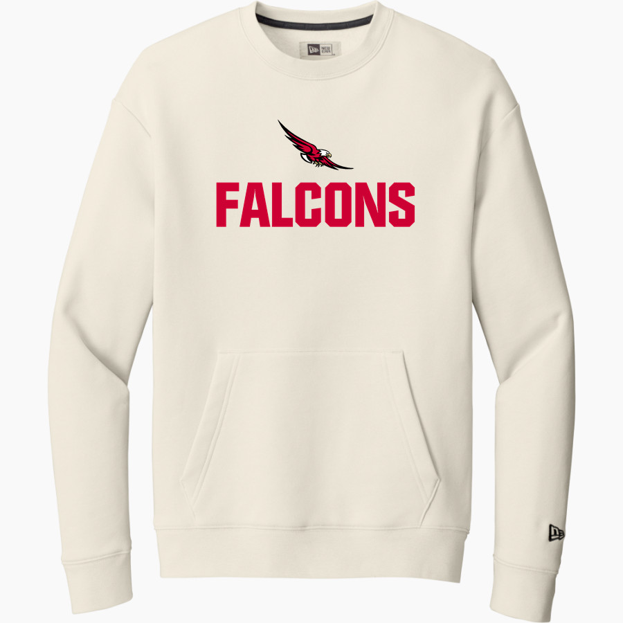 Browns River Falcons New Era Men's Heritage Fleece Pocket Crew