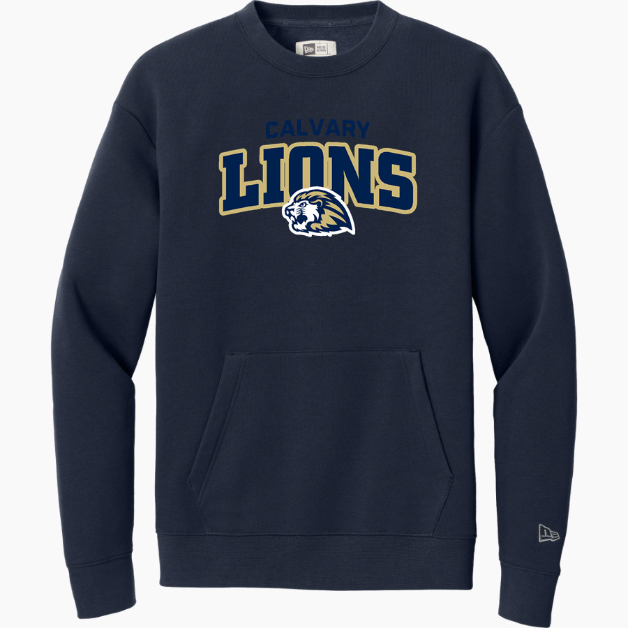 Calvary Lions <span class="pdp-name-mascot">Calvary Lions</span> New Era Men's Heritage Fleece Pocket Crew