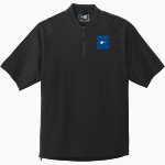 ROCKY BAYOU CHRISTIAN SCHOOL KNIGHTS New Era Men's Cage Short Sleeve 1/4-Zip Jacket Front Thumbnail