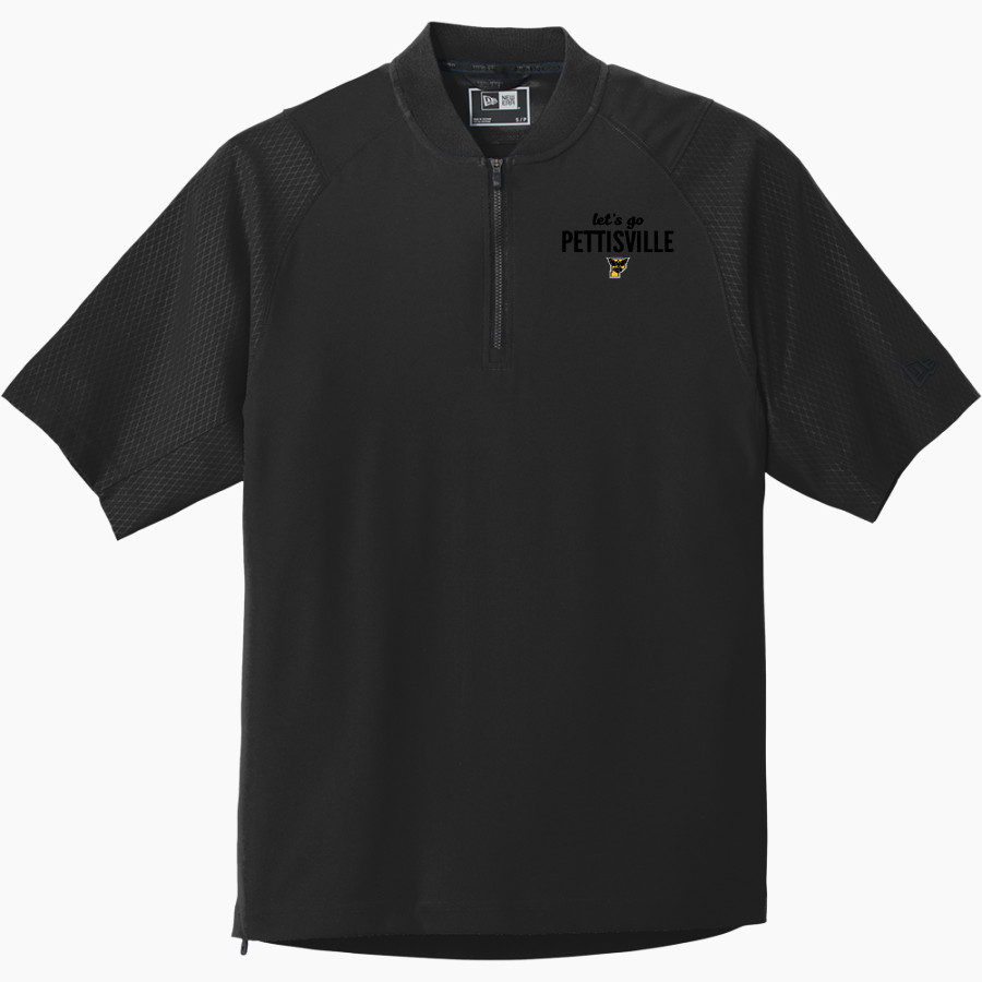 PETTISVILLE BLACKBIRDS ONLINE STORE <span class="pdp-name-mascot">PETTISVILLE BLACKBIRDS</span> New Era Men's Cage Short Sleeve 1/4-Zip Jacket