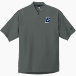 Brandeis Judges Online Store <span class="pdp-name-mascot">Brandeis Judges</span> New Era Men's Cage Short Sleeve 1/4-Zip Jacket Front Thumbnail