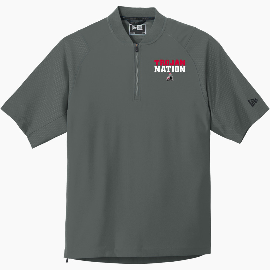 Everett Trojan <span class="pdp-name-mascot">Everett Trojans</span> New Era Men's Cage Short Sleeve 1/4-Zip Jacket