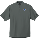Clarkson-Leigh Patriots <span class="pdp-name-mascot">Clarkson-Leigh Patriots</span> New Era Men's Cage Short Sleeve 1/4-Zip Jacket Front Thumbnail