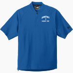 BROCKPORT BLUE DEVILS The Official Online Store <span class="pdp-name-mascot">BROCKPORT BLUE DEVILS</span> New Era Men's Cage Short Sleeve 1/4-Zip Jacket Front Thumbnail