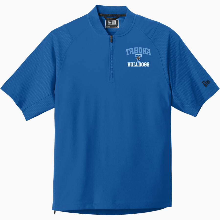 TAHOKA HIGH SCHOOL BULLDOGS <span class="pdp-name-mascot">TAHOKA BULLDOGS</span> New Era Men's Cage Short Sleeve 1/4-Zip Jacket