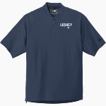 Legacy Eagles <span class="pdp-name-mascot">Legacy Charter Eagles</span> New Era Men's Cage Short Sleeve 1/4-Zip Jacket Front Thumbnail