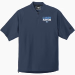 Garrett College Lakers New Era Men's Cage Short Sleeve 1/4-Zip Jacket Front Thumbnail