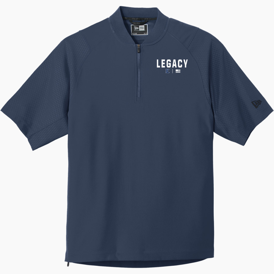 Legacy Eagles <span class="pdp-name-mascot">Legacy Charter Eagles</span> New Era Men's Cage Short Sleeve 1/4-Zip Jacket