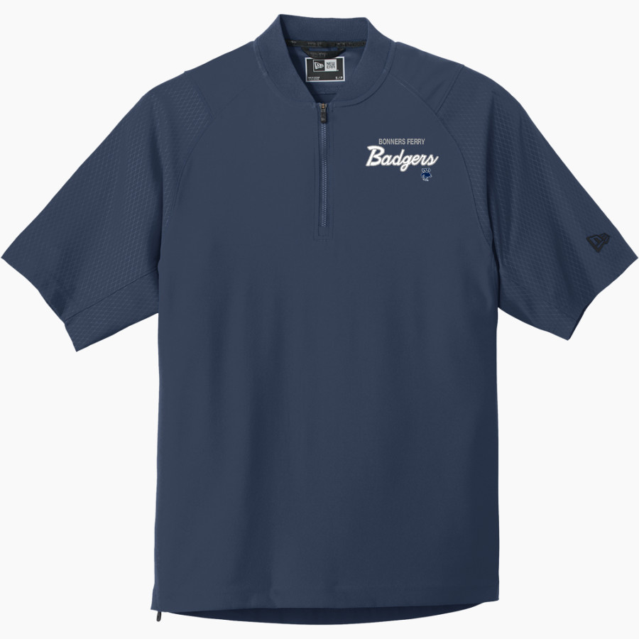 BONNERS FERRY HIGH SCHOOL BADGERS <span class="pdp-name-mascot">BONNERS FERRY BADGERS</span> New Era Men's Cage Short Sleeve 1/4-Zip Jacket