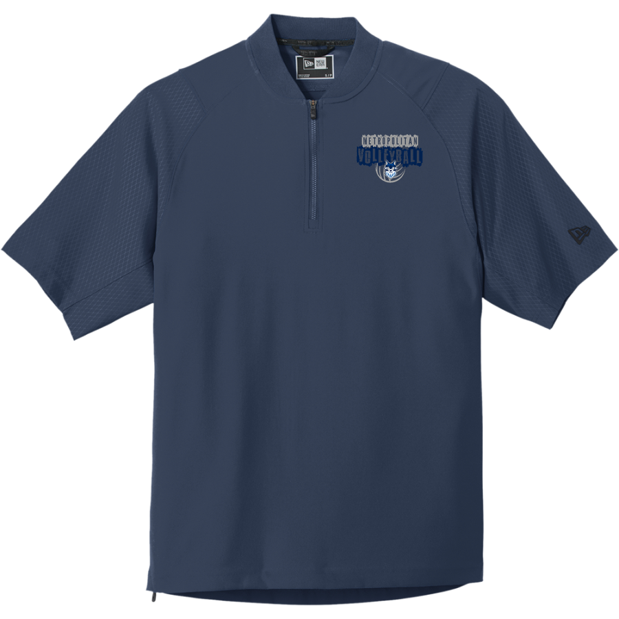 Metropolitan Wolves <span class="pdp-name-mascot">Metropolitan Community College Wolves</span> New Era Men's Cage Short Sleeve 1/4-Zip Jacket