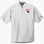 JOHANNESBURG-LEWISTON HIGH SCH CARDINALS <span class="pdp-name-mascot">JOHANNESBURG - LEWISTON CARDINALS</span> New Era Men's Cage Short Sleeve 1/4-Zip Jacket Front Thumbnail